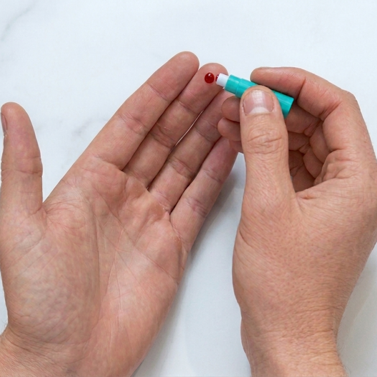 Balance-Test HAUPTVORTEILE
Benutzerfreundlicher Trockenblut-Selbsttest
Misst 11 Fettsäuren in Ihrem Blut
Gibt Auskunft über Ihre Omega-6:3-Balance
